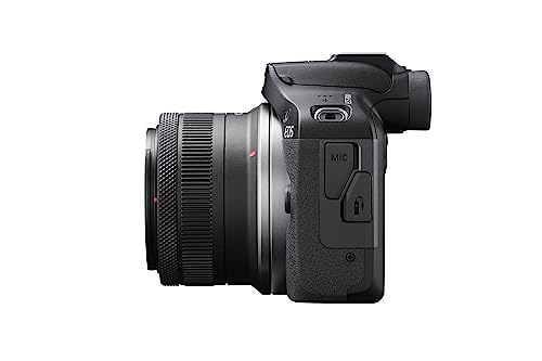 Canon EOS R100 24.1 MP Mirrorless Camera (Black) with RF-S18-45mm f/4.5-6.3 is STM Optical Zoom Lens | 4k Video