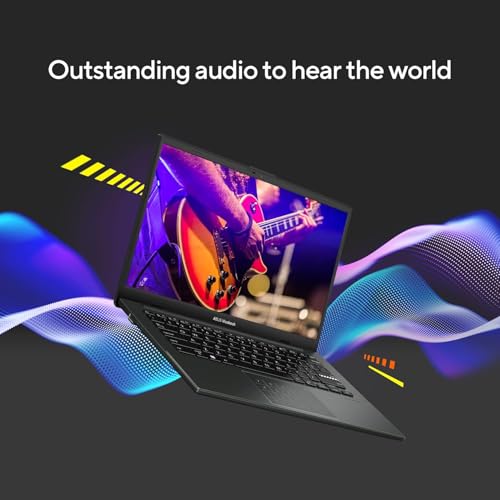 ASUS Vivobook Go 14, AMD Ryzen 5 7520U, 16GB RAM, 512GB SSD, FHD, 14", 60Hz,42WHrs, Windows 11, M365 Basic (1Year)*,Office Home 2024, Mixed Black, 1.38 kg, E1404FA-EB774WS, Thin & Light Laptop