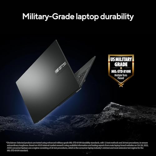ASUS Vivobook Go 14, AMD Ryzen 5 7520U, 16GB RAM, 512GB SSD, FHD, 14", 60Hz,42WHrs, Windows 11, M365 Basic (1Year)*,Office Home 2024, Mixed Black, 1.38 kg, E1404FA-EB774WS, Thin & Light Laptop