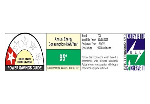 TCL 101 cms (40 inches) V5C Series Full HD Smart QLED TV Google TV 40V5C
