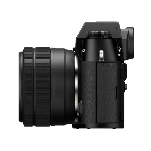 Fujifilm X-T50 40 MP APS-C X-Trans Sensor|Retro Style mirrorless Camera|4k/6.2k vlogging|High Speed Recording FHD 240fps|Advance AF with 15-45mm Optical Zoom Lens f/3.5-5.6 - Black