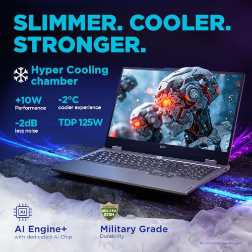 Lenovo LOQ 2024, Intel Core i5-13450HX, 13th Gen, NVIDIA RTX 4050-6GB, 16GB RAM, 512GB SSD, FHD 144Hz, 15.6"/39.6cm, Windows 11, Office Home 2024, Grey, 2.4Kg, 83DV018JIN, 1Yr ADP Free Gaming Laptop
