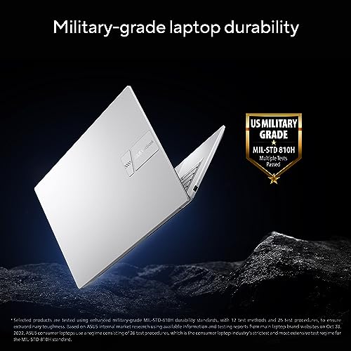 ASUS Vivobook 14 (2025),13th Gen, Intel Core i3-1315U, 8GB RAM, 512GB SSD, FHD, 14", (35.5 cm) Windows 11 Home, M365 Basic(1 Year)* Office 2024,Cool Silver,1.4 Kg, X1404VA-EB321WS, Thin & Light Laptop