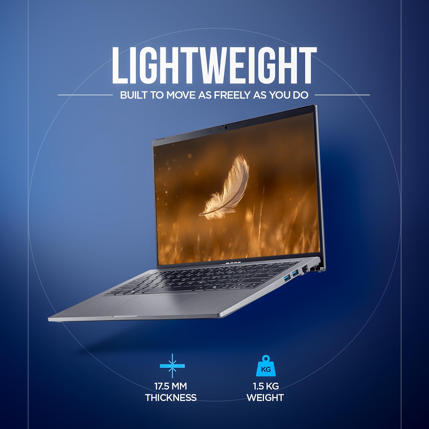 acer AspireGo14, Intel Core Ultra5 125H AI Processor,Office 2024 + M365 Basic, 16 GB RAM, 512 GB SSD, WUXGA IPS, 14.0"/35.56 cm, Win 11 Home, Steel Gray, 1.5 kg, AG14-71M, Backlit KB, Premium Laptop