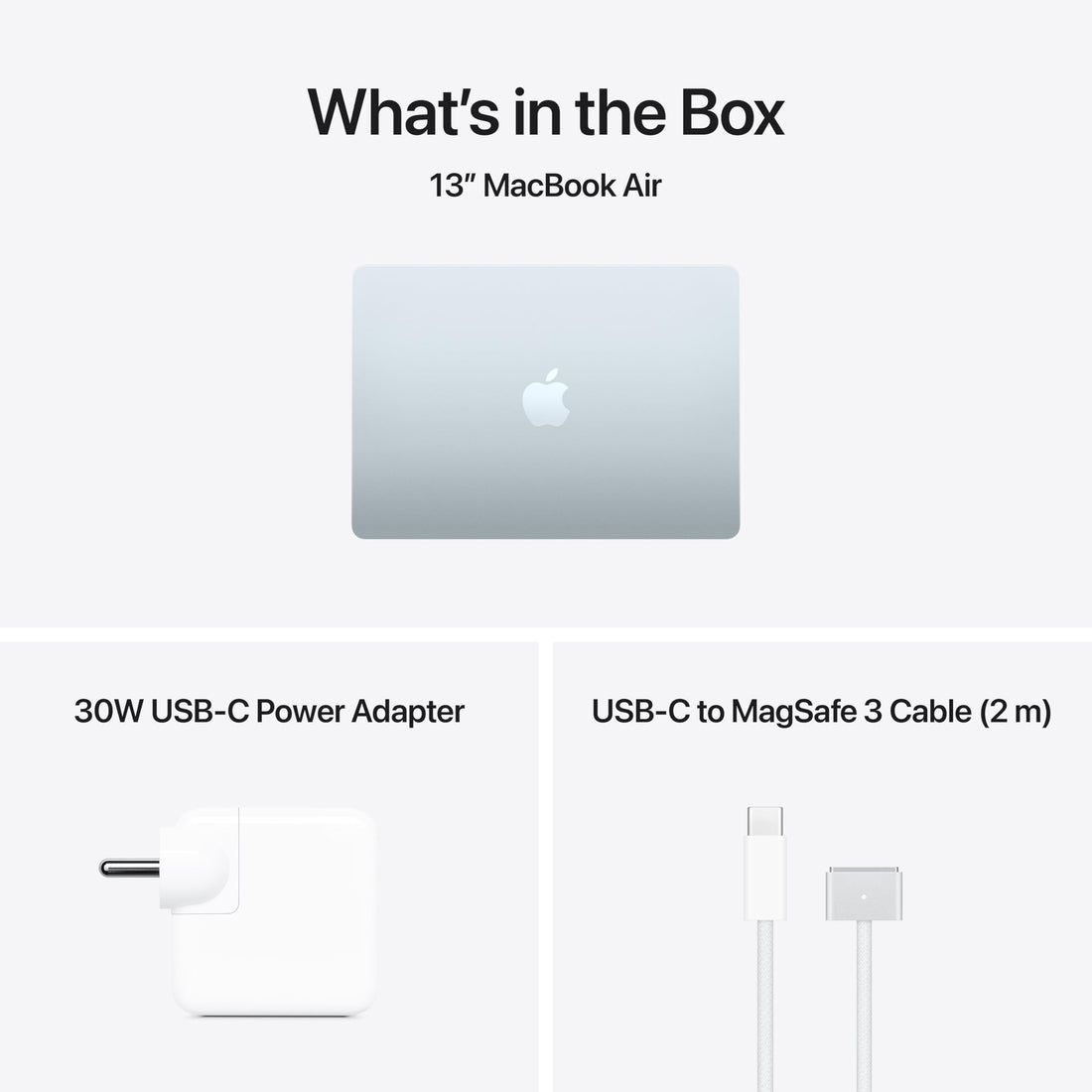 Apple 2026 MacBook Air 13″ Laptop with M5 chip: AI and Apple Intelligence, 34.46 cm (13.6″) Liquid Retina Display, 16GB Unified Memory, 512GB SSD Storage, 12MP Center Stage Camera, Touch ID; Sky Blue