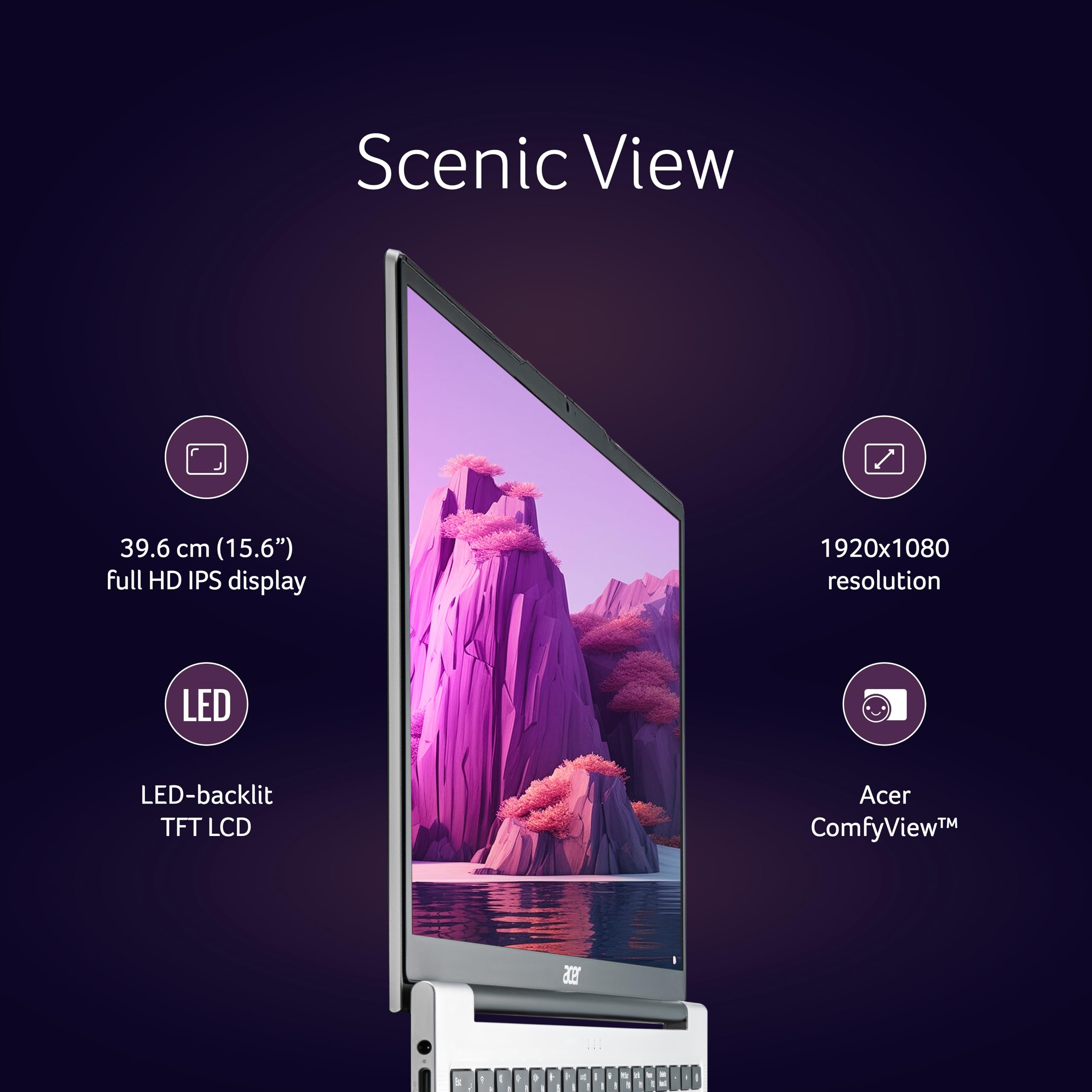 acer Aspire Lite 12th Gen Intel Core i5-12450H, Office 2024 + M365 Basic, 16GB RAM/512GB SSD, 39.62cm(15.6") FHD IPS Display Win11H, Pure Silver, 1.7KG,AL15-52H, Backlit KB, Thin & Light Laptop