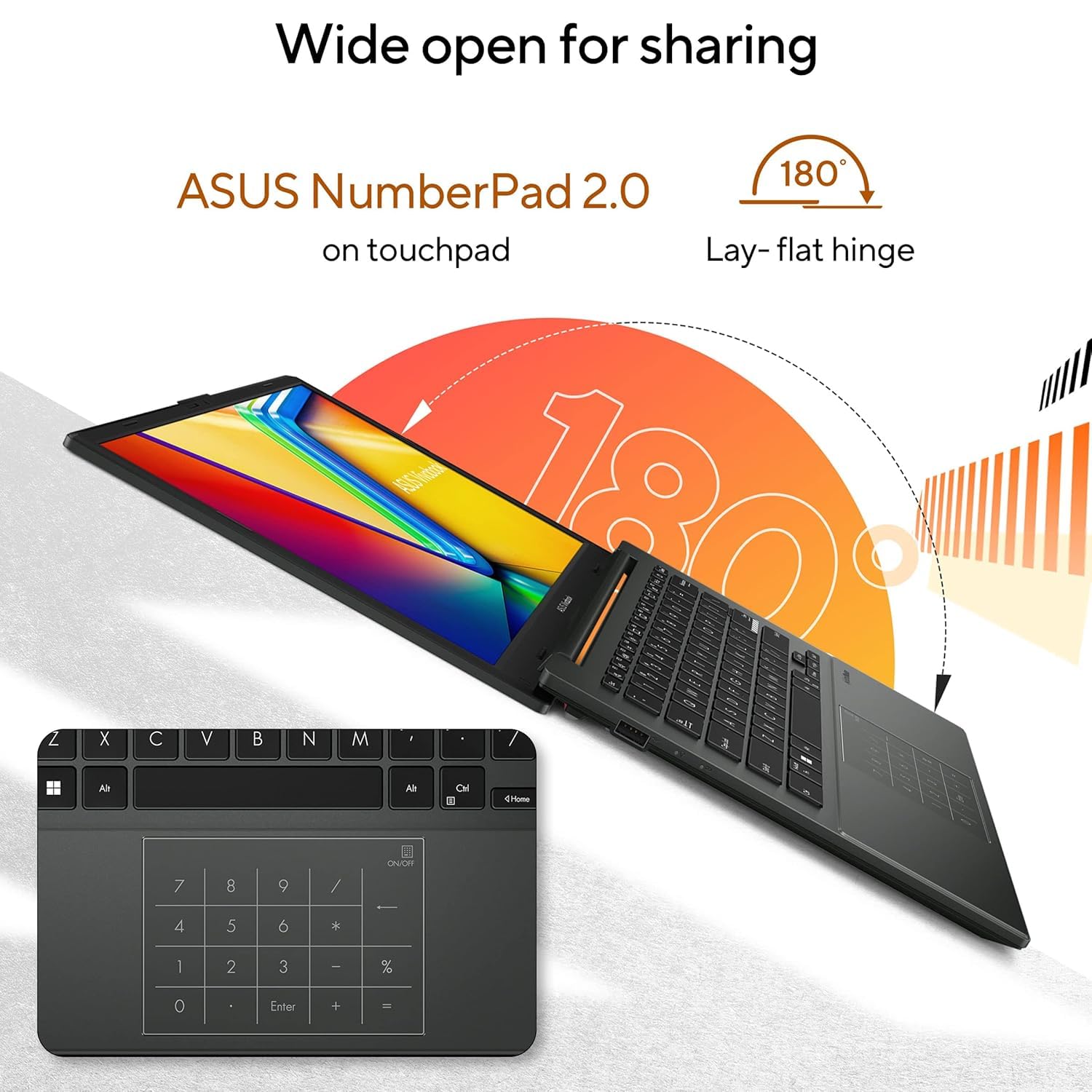 ASUS Vivobook Go 14, AMD Ryzen 5 7520U, 16GB RAM, 512GB SSD, FHD, 14", 60Hz,42WHrs, Windows 11, M365 Basic (1Year)*,Office Home 2024, Mixed Black, 1.38 kg, E1404FA-EB774WS, Thin & Light Laptop
