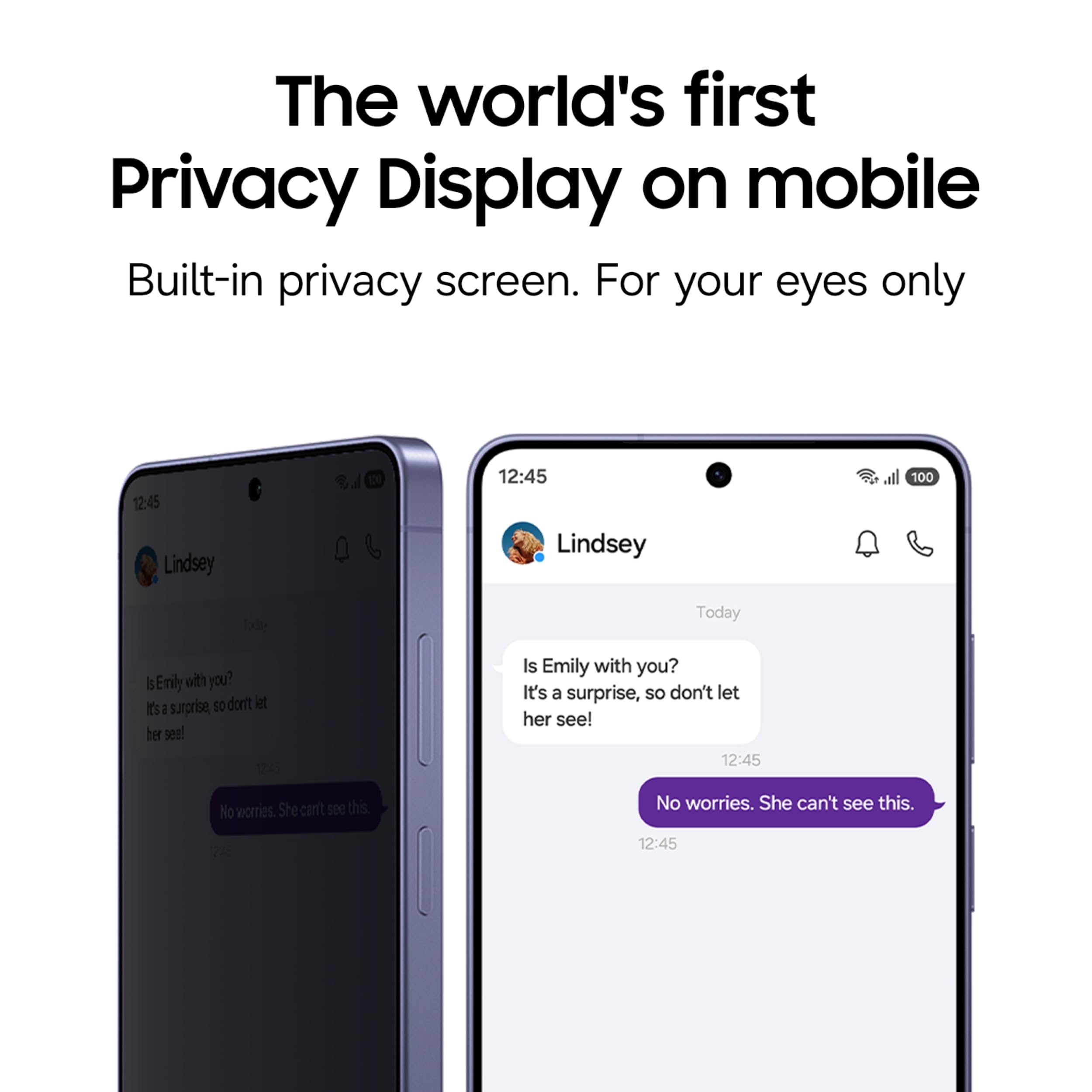 Samsung Galaxy S26 Ultra 5G (Cobalt Violet, 12GB RAM, 256GB Storage) with Built-in Privacy Display, AI Phone, Photo Assist, Creative Studio, 200MP Camera, 5000mAh Battery and Snapdragon 8 Elite Gen 5