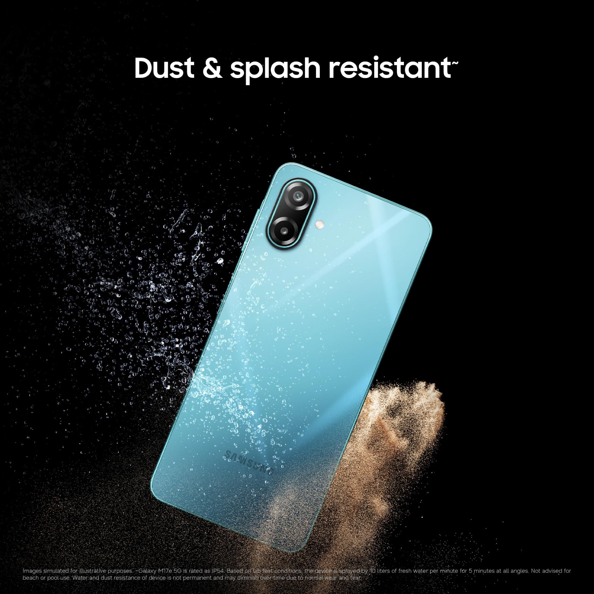 Samsung Galaxy M17e 5G Mobile (Vibe Violet, 4GB RAM, 128GB Storage) | Smoothest 120 Hz Refresh Rate| Monster 6000 mAh Battery | IP54 | 6 Gen OS Upgrades | AI | Gemini Live | Without Charger