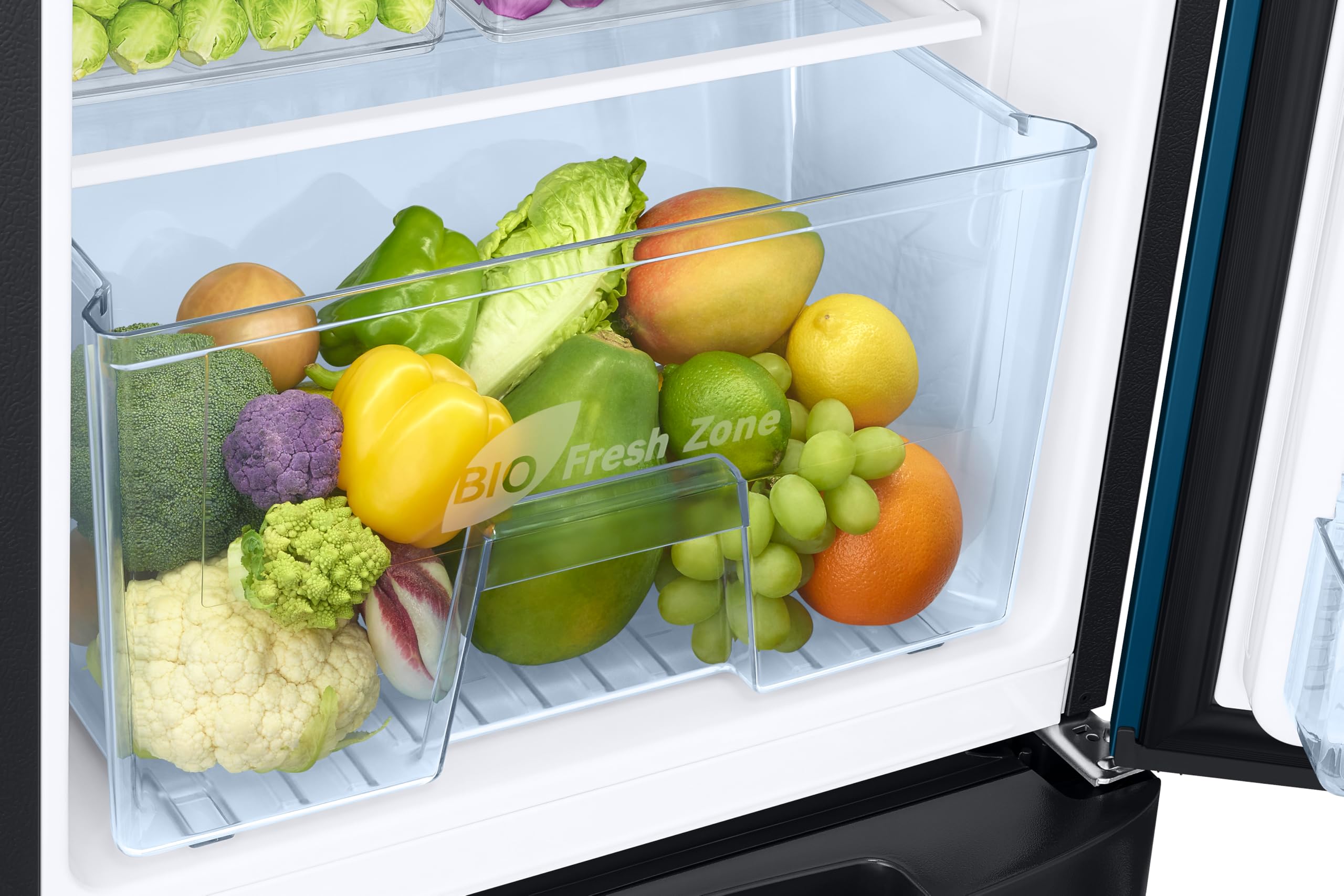 Samsung 183 L, 4 Star, Digital Inverter, Direct-Cool Single Door Refrigerator (RR20H28249U/NL, Paradise Bloom Blue, Base Stand Drawer, Single Touch Defrost, 2026 Model)