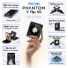 TECNO Phantom V Flip 5G (Iconic Black 8GB RAM,256GB Storage) | 45W Fast Charging | 32 MP Selfie, 64 Rear Camera| 6.9" Flexible, 1.32" Secondrary AMOLED - Image 3