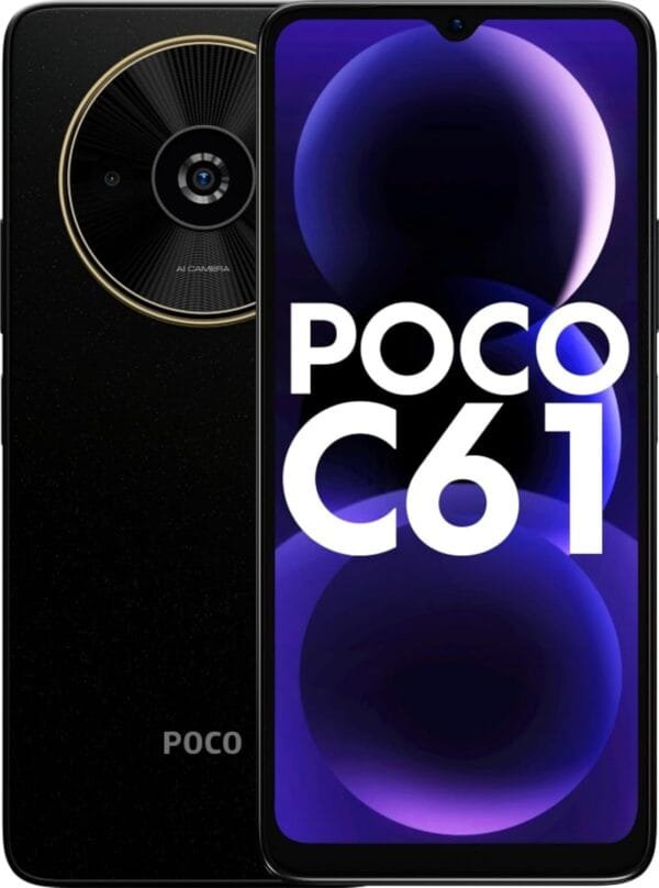 POCO C61 Diamond Dust Black 4GB RAM 64GB ROM