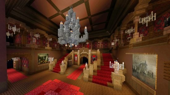 minecraft-builds-haunted-mansion Cool Minecraft build ideas: A stunning haunted mansion built in Minecraft.