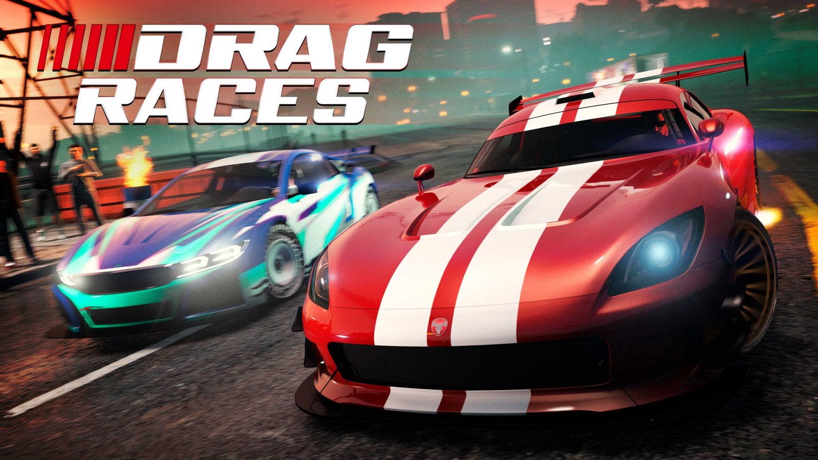 GTA Online promo art for Drag Races