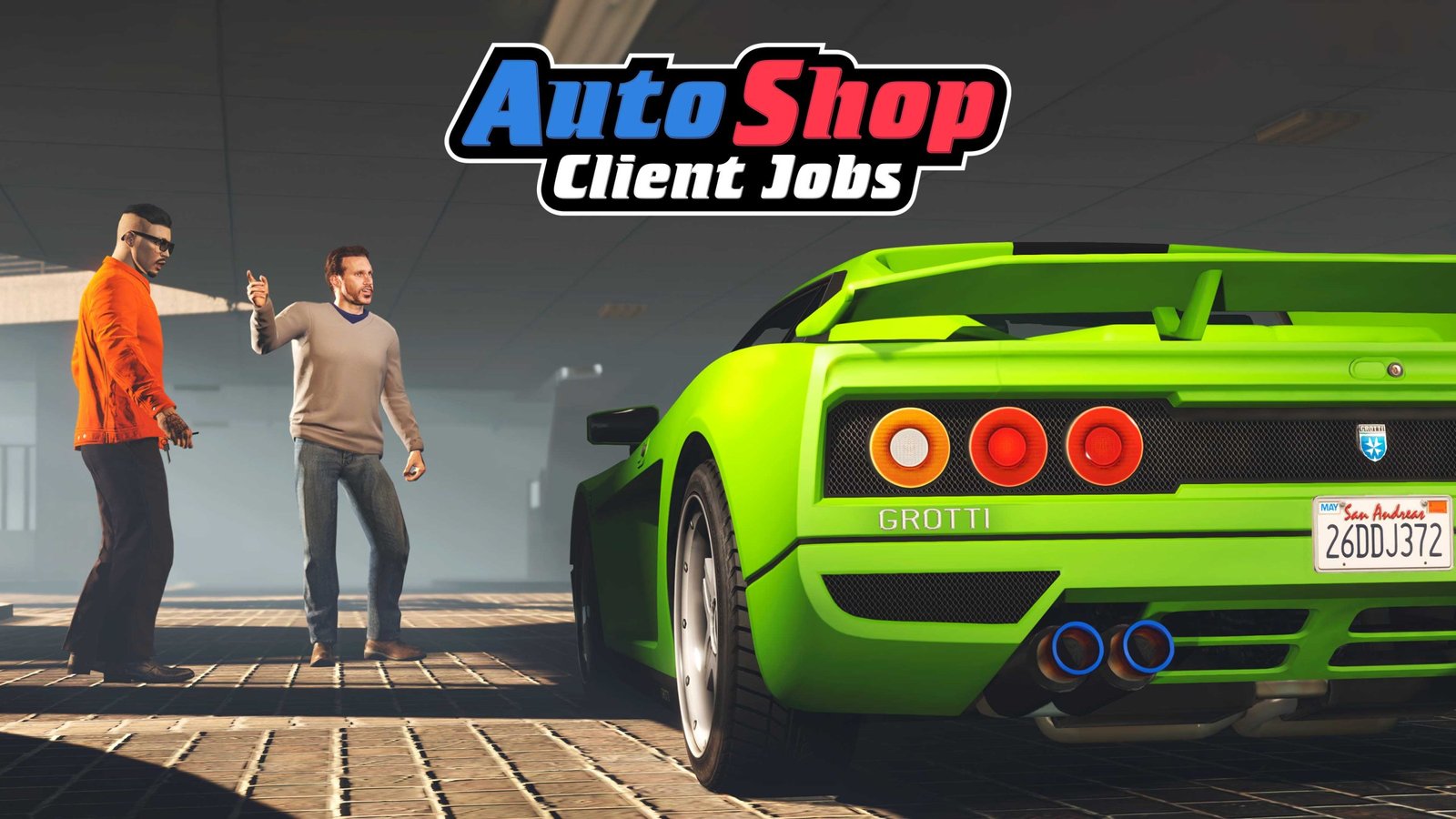 GTA Online promo art for Auto Shop Client Jobs