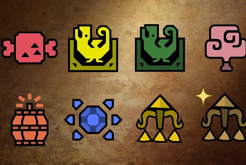 Icons showing the contents of the Open Beta Test 2 Bonus Item Pack in Monster Hunter Wilds