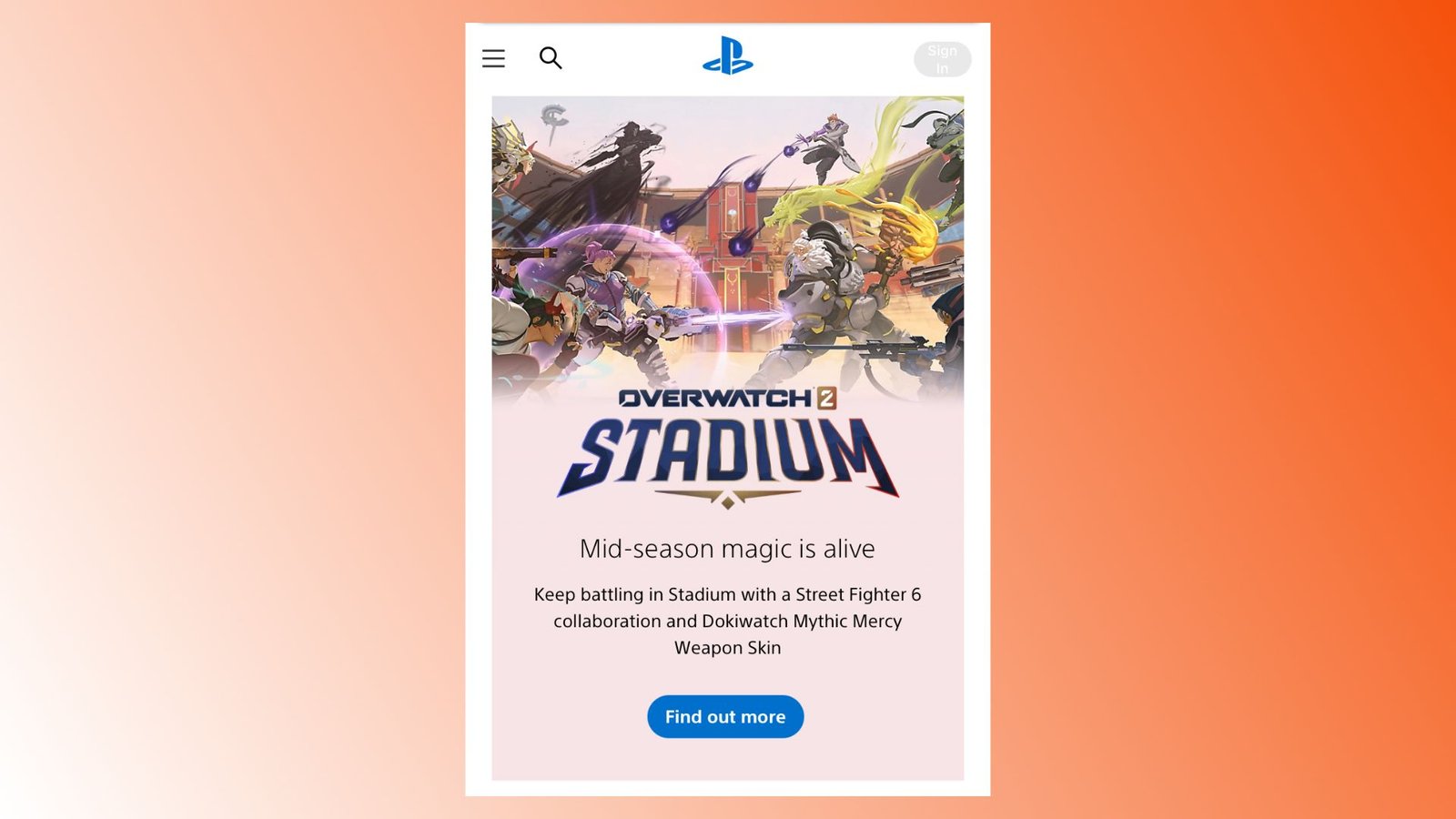 Overwatch 2 Stadium street fighter 6 collab