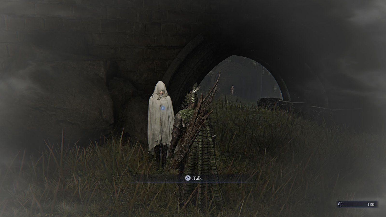 An Elden Ring Nightreign screenshot showing the Priestess and Ironeye talking to her.