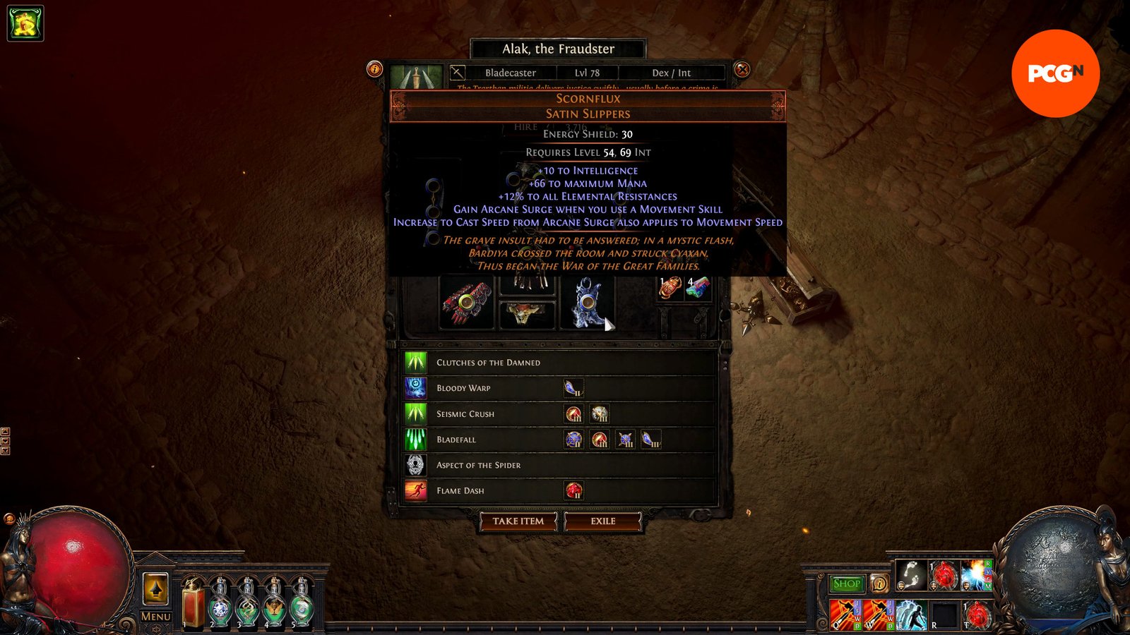 Path of Exile 3.26 Secrets of the Atlas - A mercenary using new unique, Scornflux.