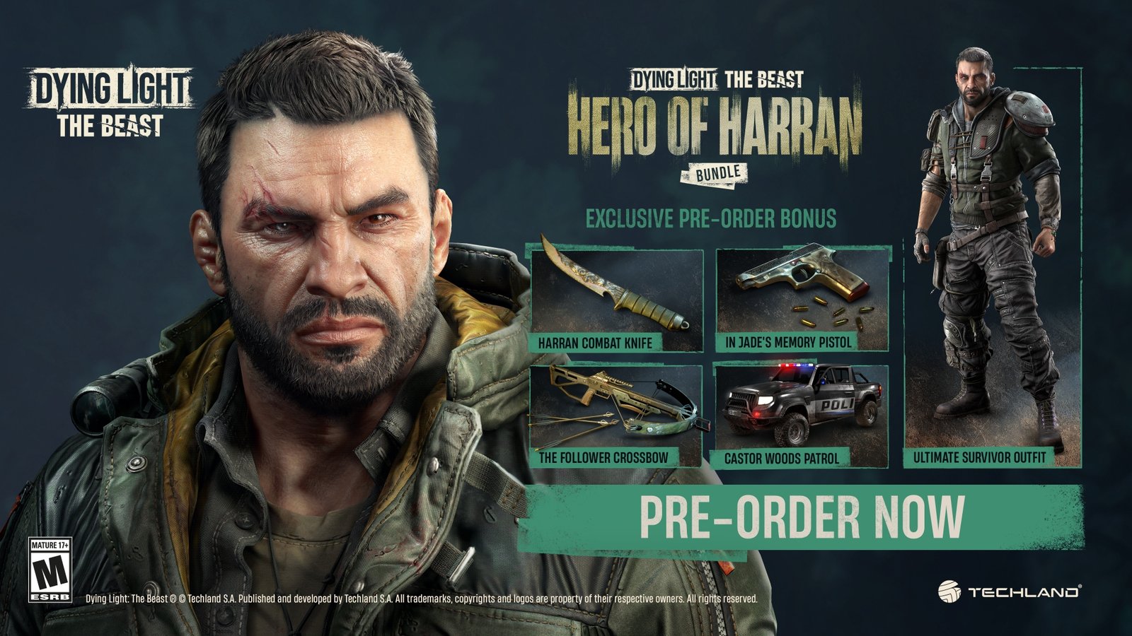 Dying Light The Beast launch date: Bonuses for Dying Light The Beast pre orders