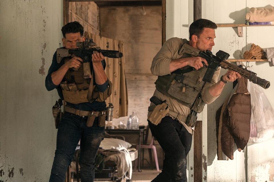 Jon Bernthal, left, and Ben Affleck.