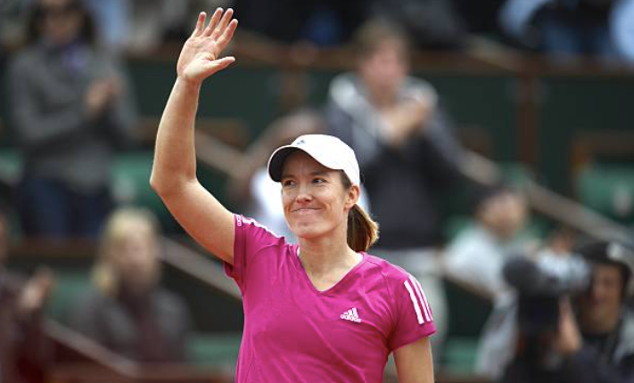The farewell of Justine Henin at Roland Garros.