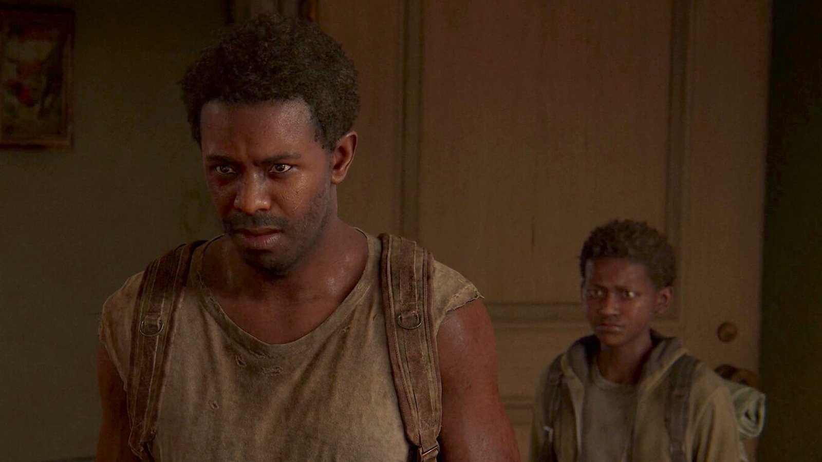the-best-last-of-us-settings-character-quality The best Last of Us settings: Sam and Henry standing side by side