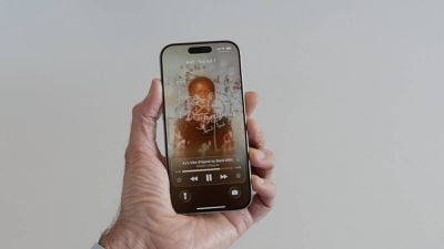 liquid glass music lock screen