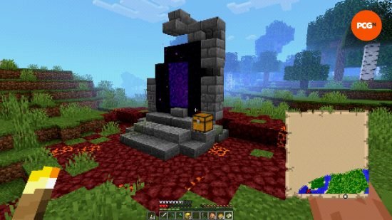minecraft-shaders-psx A Minecraft shader makes the game look like it was released on the PlayStation in the 90s.