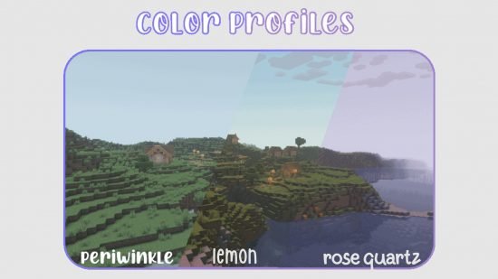 minecraft-shaders-pastel Three variations of Minecraft Pastel shaders, a shader pack that changes the color tone of your Minecraft world.