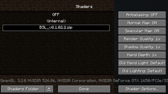 minecraft shaders The Minecraft shaders option for selecting the best shaders in Minecraft Java edition
