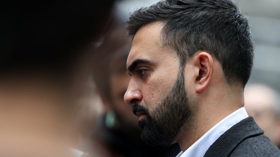 Assemblyman Zohran Mamdani attends a press conference about New York City Comptroller and mayoral candidate Brad Lander being detained by ICE agents inside immigration court in Manhattan, New York City, U.S., June 17, 2025. REUTERS/Kylie Cooper(REUTERS)