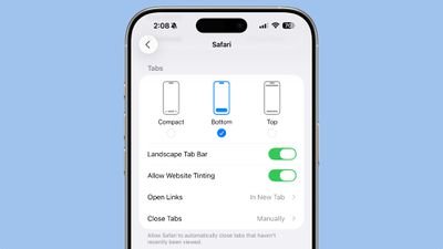ios 26 safari options
