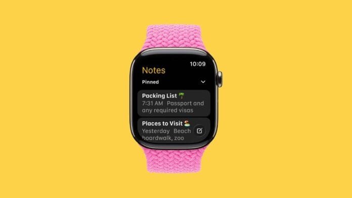 watchOS 26 Brings the Notes App to Apple Watch