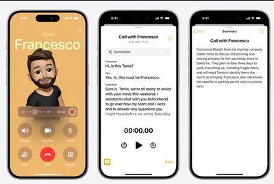 apple record transcribe phone calls