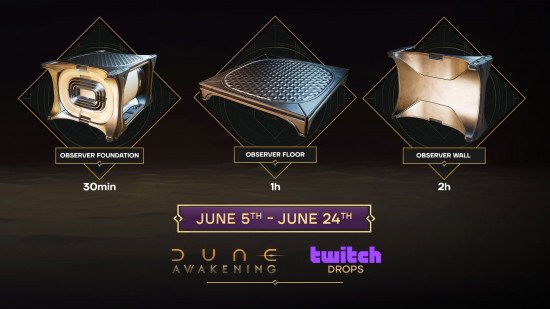 Dune Awakening Twitch drops: the launch drop campaign
