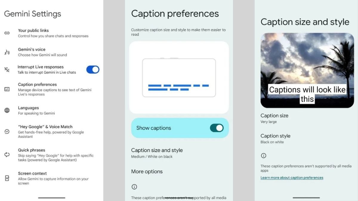 captions gemini live android authority Gemini Live captions