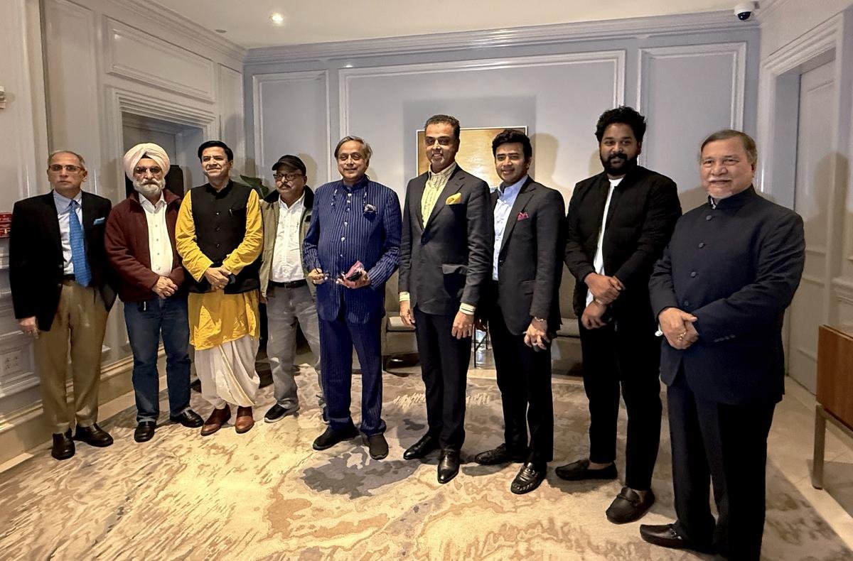 Members of the all-party delegation led by Congress MP Shashi Tharoor, upon their arrival in Washington D.C., on June 3, 2025.