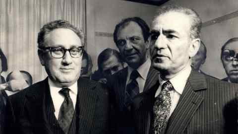 Henry Kissinger and the Shah Reza Pahlevi of Iran