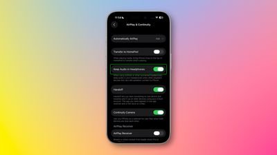 keep audio headphones ios 26