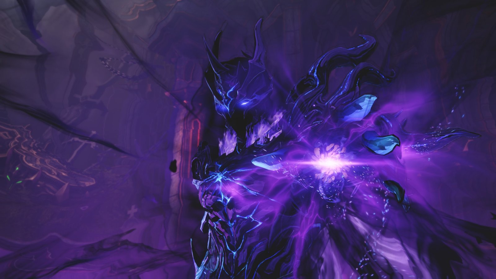 A shadowy armor clad warrior called Shadow Monarch from Solo Leveling Arise Overdrive