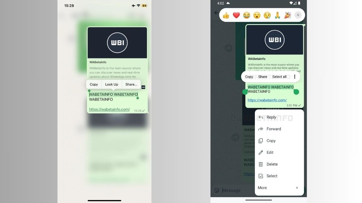 whatsapp copy message wabetainfo WhatsApp