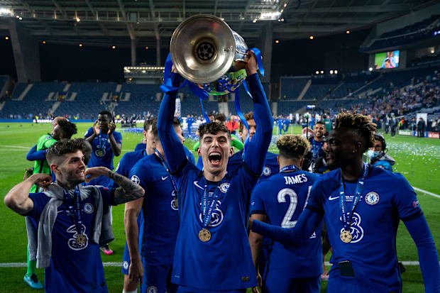 Chelsea won the 2020-21 Champions League.