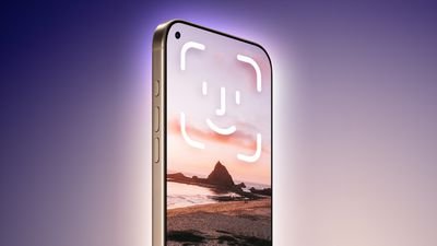 iPhone Top Left Hole Punch Face ID Feature Purple