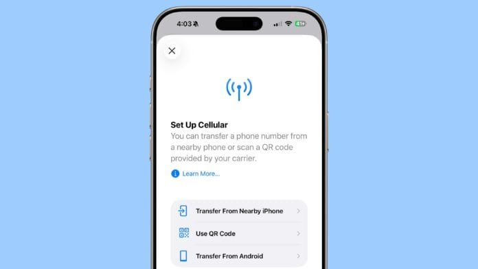 iOS 26 Adds Support for Transferring an eSIM to and